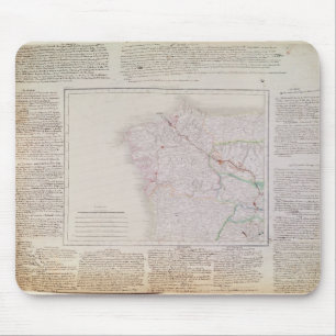 Kaart van Galicië met route van het Franse leger Muismat