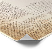 Kaart van Galicië met route van het Franse leger Poster (Hoek)