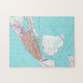  kaart van Galveston Texas (1954) 2 Legpuzzel (Horizontaal)