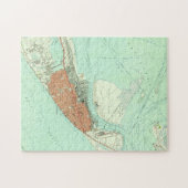 kaart van Galveston Texas (1954) 3 Legpuzzel (Horizontaal)