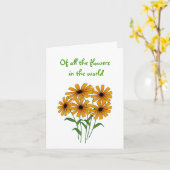 Kaart van geadopteerde moeder (Gele Bloem)