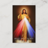 Kaart van gebeden voor de begrafeniskapper van god visitekaartje (Voorkant)