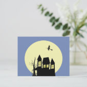 Kaart van gehakt huis en vliegende heks (Staand voorkant)