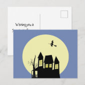 Kaart van gehakt huis en vliegende heks (Voorkant / Achterkant)