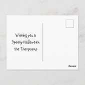 Kaart van gehakt huis en vliegende heks (Achterkant)