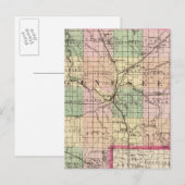 Kaart van Genesee County, Michigan (Voorkant / Achterkant)