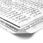  kaart van Gent België (1650) BW Poster (Hoek)