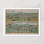 Kaart van Genua en Florence, uit 'Civitates Orbis  (Voorkant)