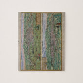 Kaart van Genua en Florence, uit 'Civitates Orbis Legpuzzel (Verticaal)