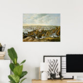  kaart van Georgetown (1855) Poster (Thuiskantoor)