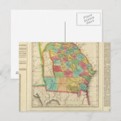 Kaart van Georgië (Voorkant / Achterkant)