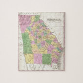 kaart van Georgië (1827) Legpuzzel (Verticaal)