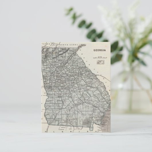 kaart van Georgië (1845) (Staand voorkant)