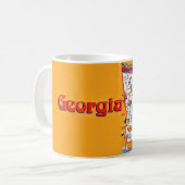  kaart van Georgië Koffiemok (Voorkant links)