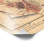  kaart van Gettysburg en Slachtoffers, juli 1863 Foto Afdruk (Hoek)