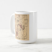  kaart van Gettysburg en Slachtoffers, juli 1863 Koffiemok (Voorkant links)