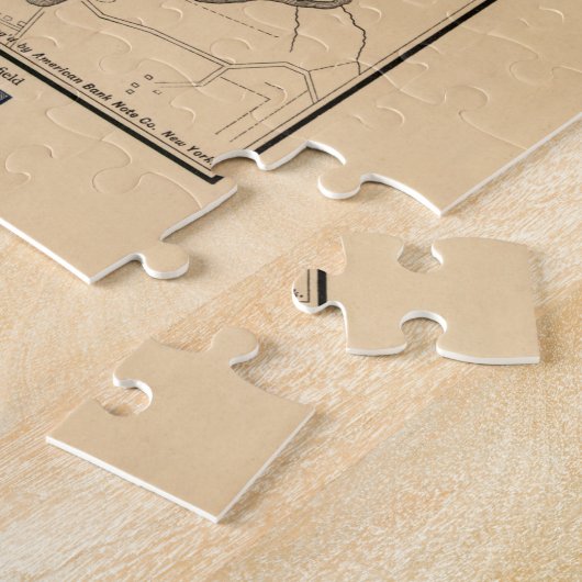 kaart van Gettysburg en Slachtoffers, juli 1863 Legpuzzel (Zijkant)