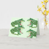 Kaart van gevouwen notitie: blanco binnenzijde: ki (Gele Bloem)