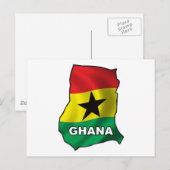 Kaart van Ghana (Voorkant / Achterkant)
