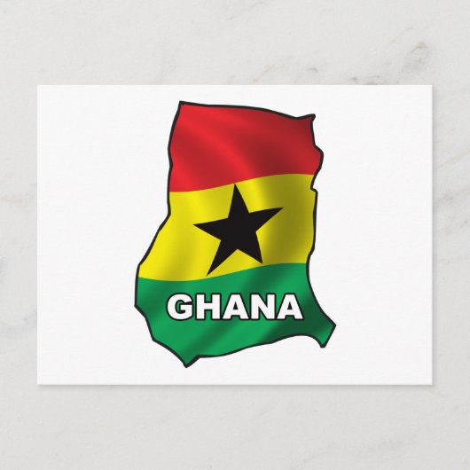 Kaart van Ghana (Voorkant)