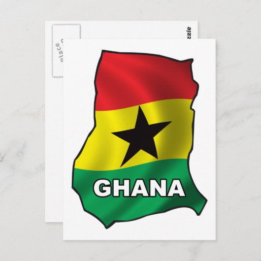 Kaart van Ghana (Voorkant / Achterkant)