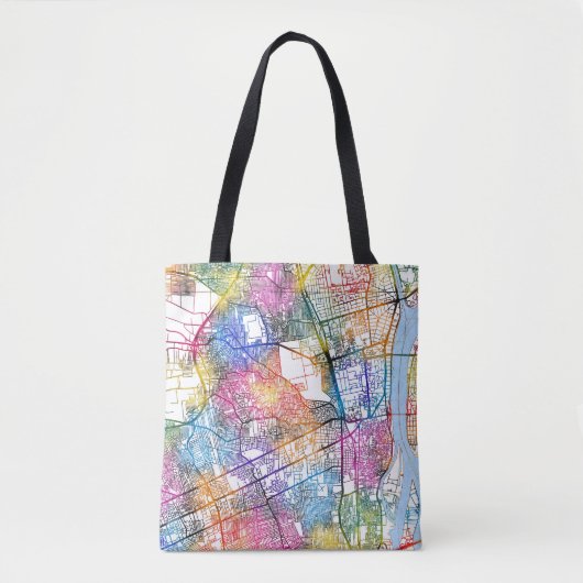Kaart van Giza Egypte Tote Bag (Voorkant)