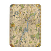 Kaart van Glasgow, Engeland Magneet (Verticaal)