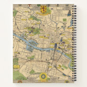 Kaart van Glasgow, Engeland Notitieboek (Achterkant)