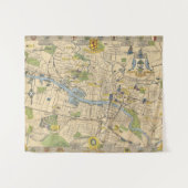 Kaart van Glasgow, Engeland Wandkleed (Voorkant (horizontaal))