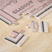  kaart van Glasgow Scotland (1901) Legpuzzel (Zijkant)