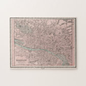  kaart van Glasgow Scotland (1901) Legpuzzel (Horizontaal)