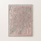  kaart van Glasgow Scotland (1901) Legpuzzel (Verticaal)