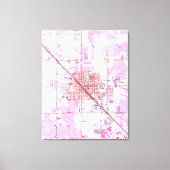  kaart van Glendale Arizona (1957) Canvas Afdruk (Voorkant)