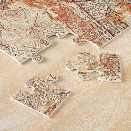  kaart van Glendale California (1928) Legpuzzel (Zijkant)