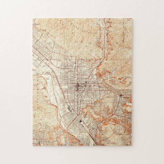  kaart van Glendale California (1928) Legpuzzel (Verticaal)