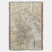  kaart van Gloucester Massachusetts (1873) Deken (Voorkant Verticaal)