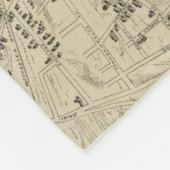  kaart van Gloucester Massachusetts (1873) Fleece Deken (Hoek)