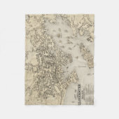  kaart van Gloucester Massachusetts (1873) Fleece Deken (Voorkant)