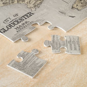 kaart van Gloucester Massachusetts (1873) Legpuzzel (Zijkant)