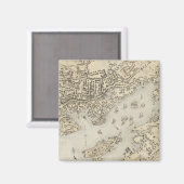  kaart van Gloucester Massachusetts (1873) Magneet (Voorkant / Achterkant)