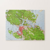 kaart van Gloucester Massachusetts (1949) Legpuzzel (Horizontaal)