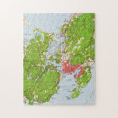  kaart van Gloucester Massachusetts (1949) Legpuzzel (Verticaal)