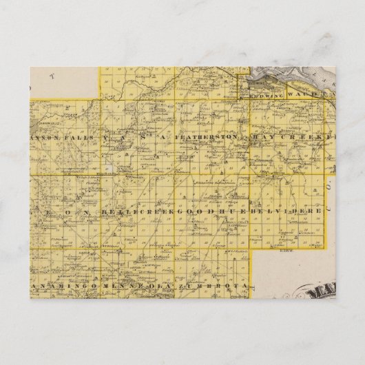 Kaart van Goodhue County, Minnesota (Voorkant)