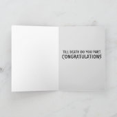 KAART VAN GOTHISCHE SKELETONS WEDDING CONGRATULALA (Binnen)