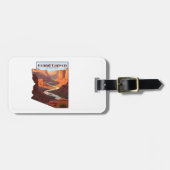 Kaart van Grand Canyon National Park Arizona Bagagelabel (Voorkant horizontaal)