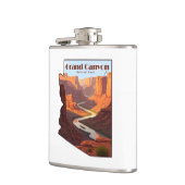 Kaart van Grand Canyon National Park Arizona Heupfles (Links)