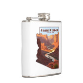 Kaart van Grand Canyon National Park Arizona Heupfles (Rechts)