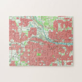  kaart van Grand Rapids Michigan (1967) Legpuzzel (Horizontaal)