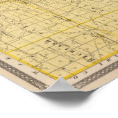 Kaart van Grant County Poster (Hoek)