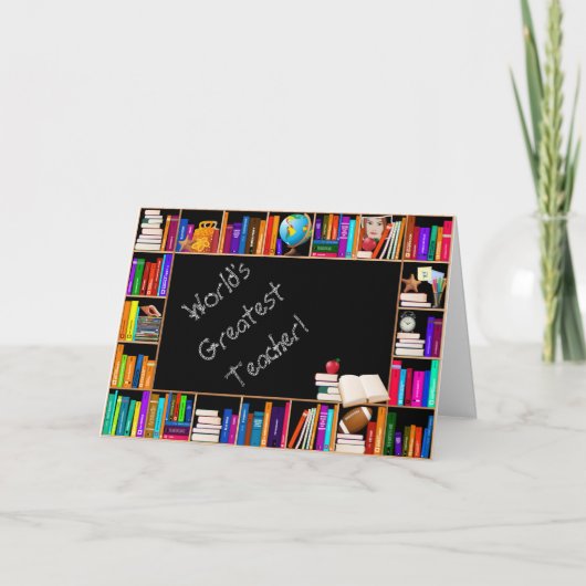 Kaart van Greeing van de Leraar van de wereld de (Voorkant)